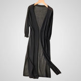 Wendy | Women's Long Cardigan - Lightweight Knit - 3/4 Sleeve - Overlay Essential