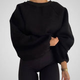 Carol | Camisola de Manga Comprida Larga com Decote Redondo para Mulher