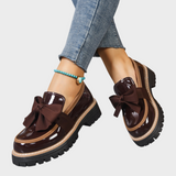 Mónica | Confortáveis loafers slip-on femininos com sola grossa antiderrapante