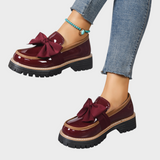 Mónica | Confortáveis loafers slip-on femininos com sola grossa antiderrapante