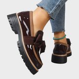 Mónica | Confortáveis loafers slip-on femininos com sola grossa antiderrapante