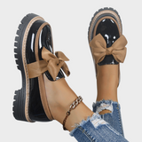 Mónica | Confortáveis loafers slip-on femininos com sola grossa antiderrapante