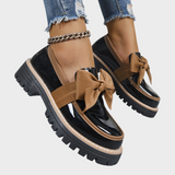 Mónica | Confortáveis loafers slip-on femininos com sola grossa antiderrapante