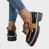 Mónica | Confortáveis loafers slip-on femininos com sola grossa antiderrapante
