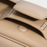 Ismene | Minimalist handbag with a folding flap