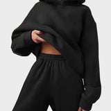 Maria | Conjunto de moletom com capuz e calças de treino