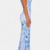 Iris Floral Lace Dress σε Μπλε Χρώμα