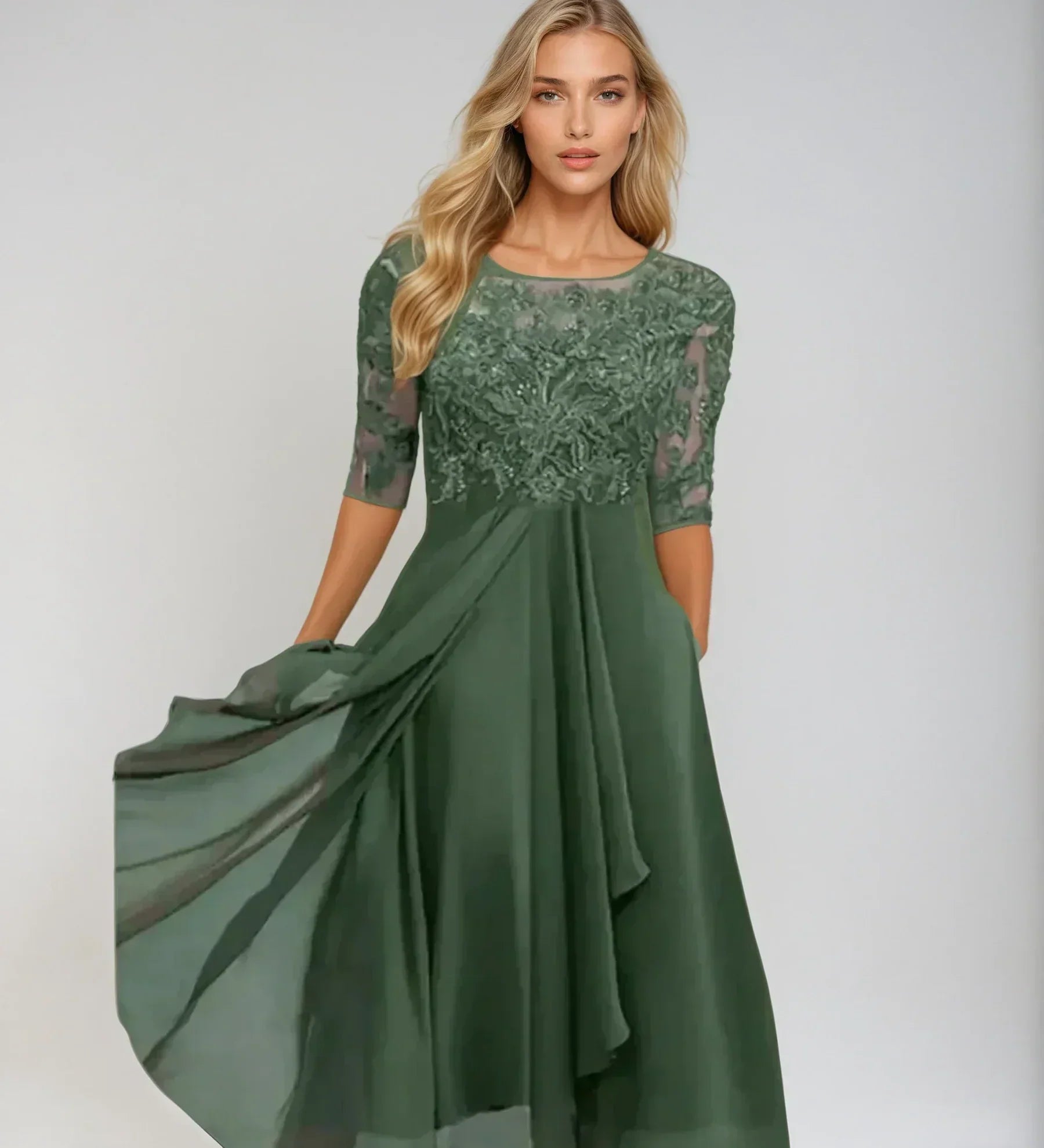 Margherita | Elegante Vestido de Renda para Ocasiões Especiais