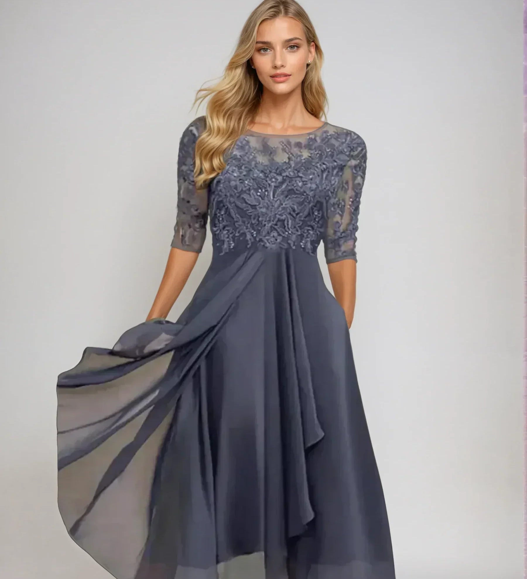 Margherita | Elegante Vestido de Renda para Ocasiões Especiais