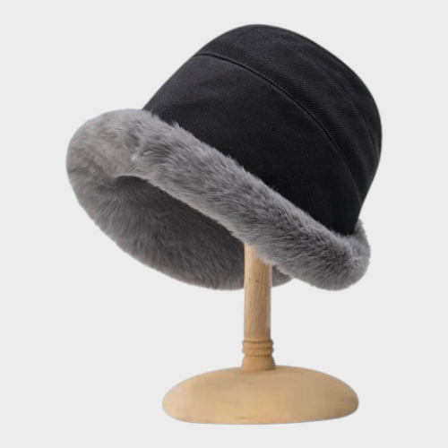 Lyka | Women's Winter Bucket Hat with Rich Fringes – Comfortable, Ear-Protective, Multifunctional Cold Weather Hat