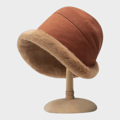 Lyka | Women's Winter Bucket Hat with Rich Fringes – Comfortable, Ear-Protective, Multifunctional Cold Weather Hat