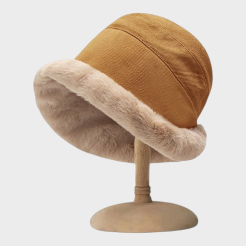 Lyka | Women's Winter Bucket Hat with Rich Fringes – Comfortable, Ear-Protective, Multifunctional Cold Weather Hat