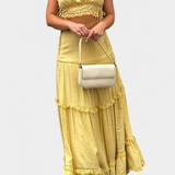 Ilys Romantic Lace Top and Long Voluminous Skirt Set