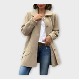 Long Coat with Classic Fit and Buttons