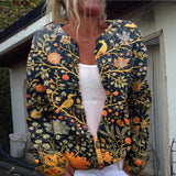 Chloe | Cardigã de malha com padrão floral vintage