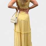 Ilys Romantic Lace Top and Long Voluminous Skirt Set
