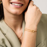 Bracelete Tênis Dourado na Caixa