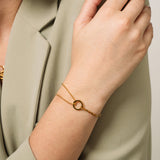 Bracelete Tênis Dourado na Caixa