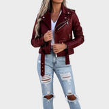 Adira Δερματίνη Moto Jacket (Ffaux-Leather Moto Jacket)
