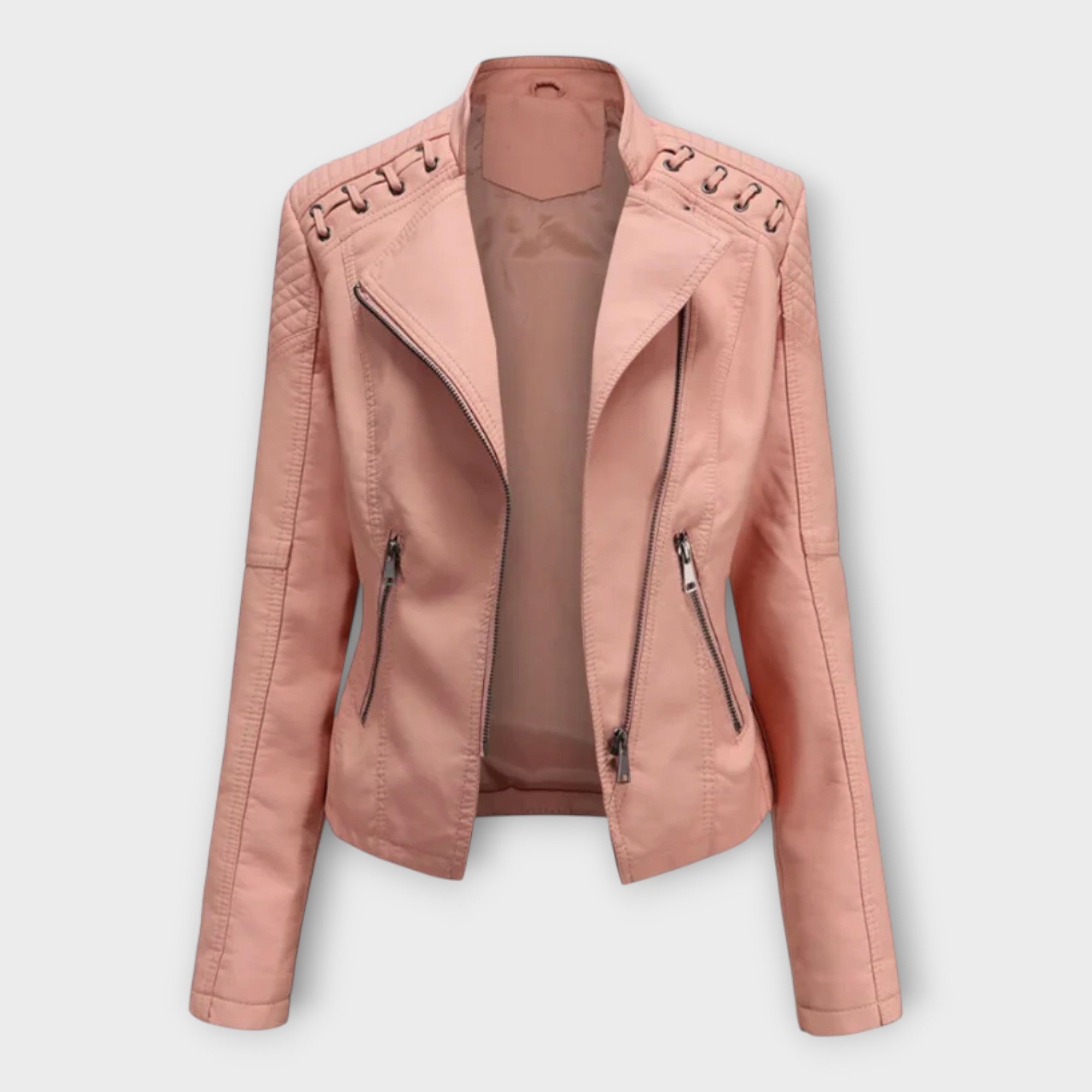 Modern Leather Jacket with a Stylish Silhouette and Timeless Elegance