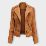 Modern Leather Jacket with a Stylish Silhouette and Timeless Elegance