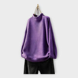 Camisola de malha de gola alta