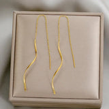 Long Wavy Earrings