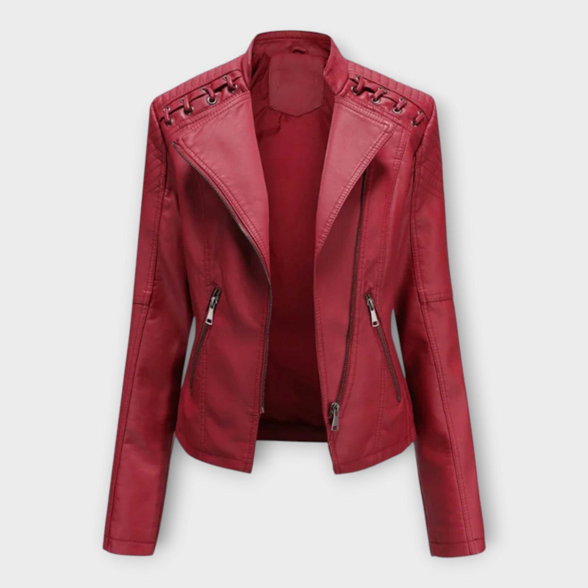 Modern Leather Jacket with a Stylish Silhouette and Timeless Elegance