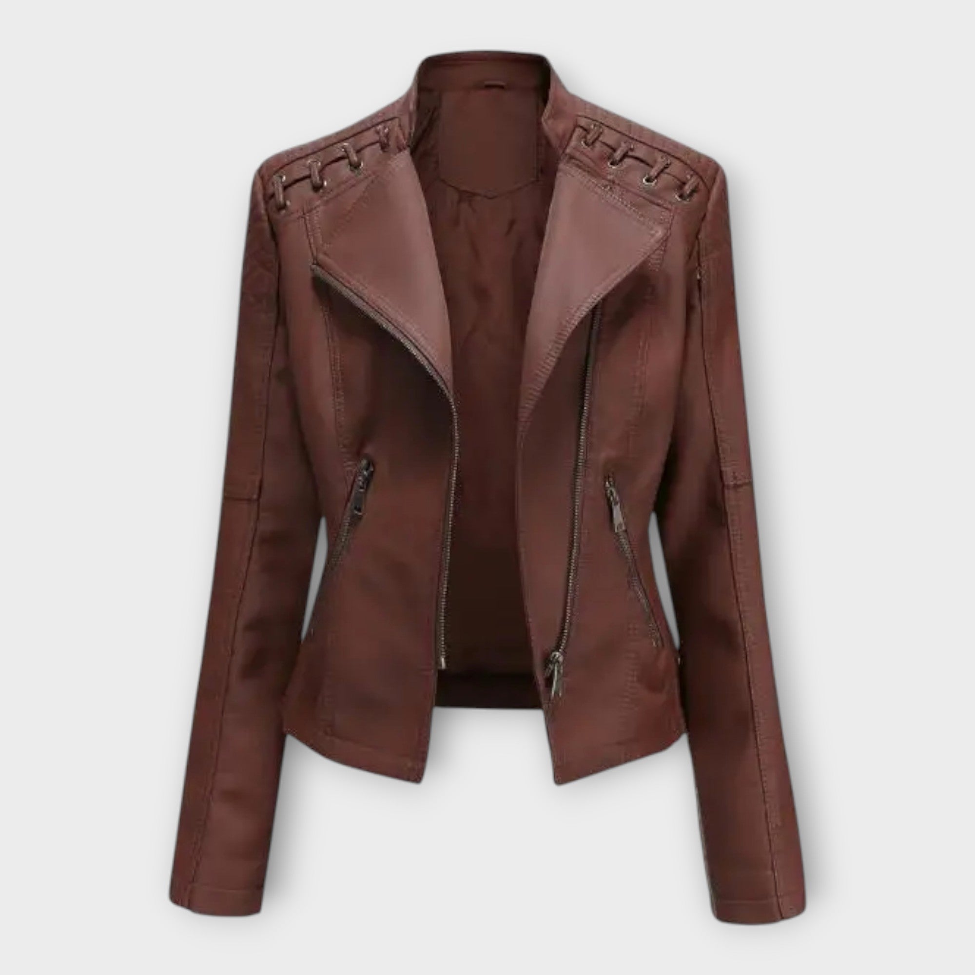 Modern Leather Jacket with a Stylish Silhouette and Timeless Elegance