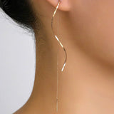 Long Wavy Earrings
