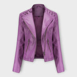 Modern Leather Jacket with a Stylish Silhouette and Timeless Elegance