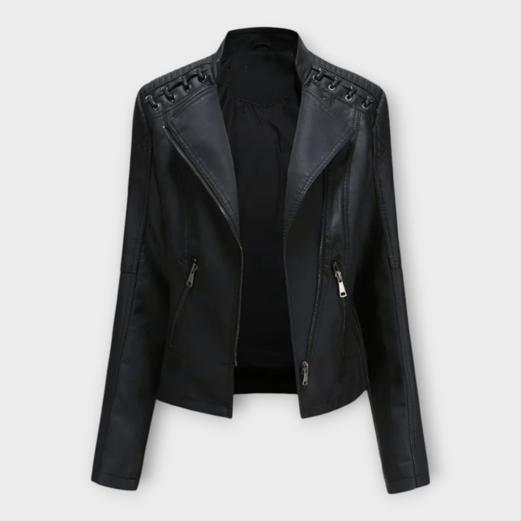 Modern Leather Jacket with a Stylish Silhouette and Timeless Elegance