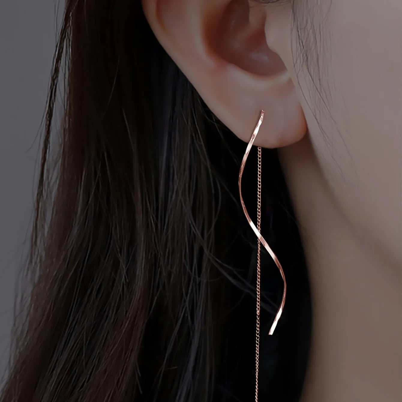 Long Wavy Earrings