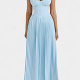 Seraphina Plissé Strapless Bustier Dress