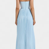 Seraphina Plissé Strapless Bustier Dress