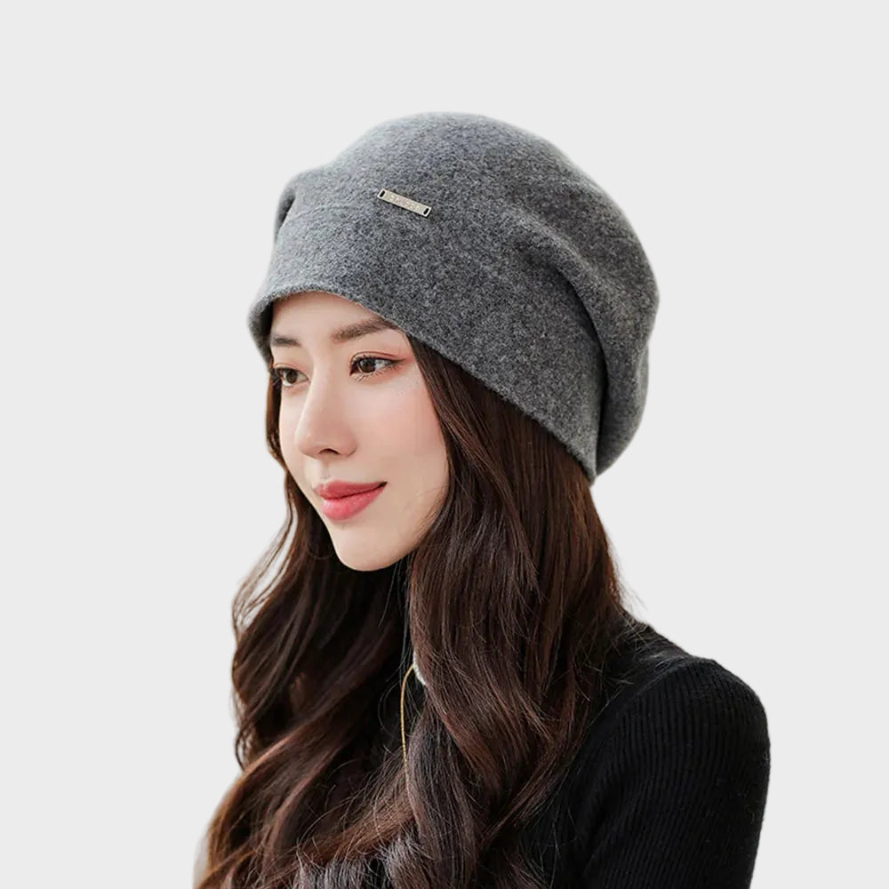 Suz - Gorro em suave mistura de caxemira com corte descontraído