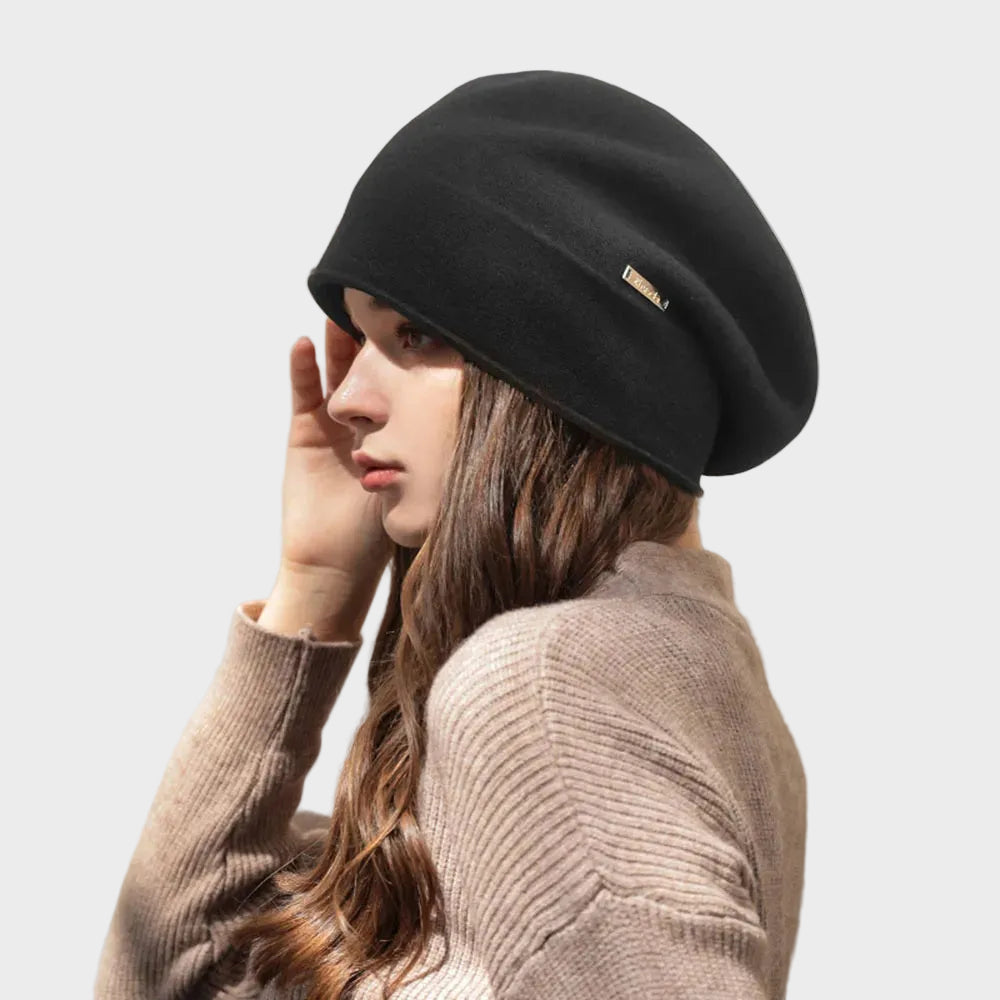 Suz - Gorro em suave mistura de caxemira com corte descontraído