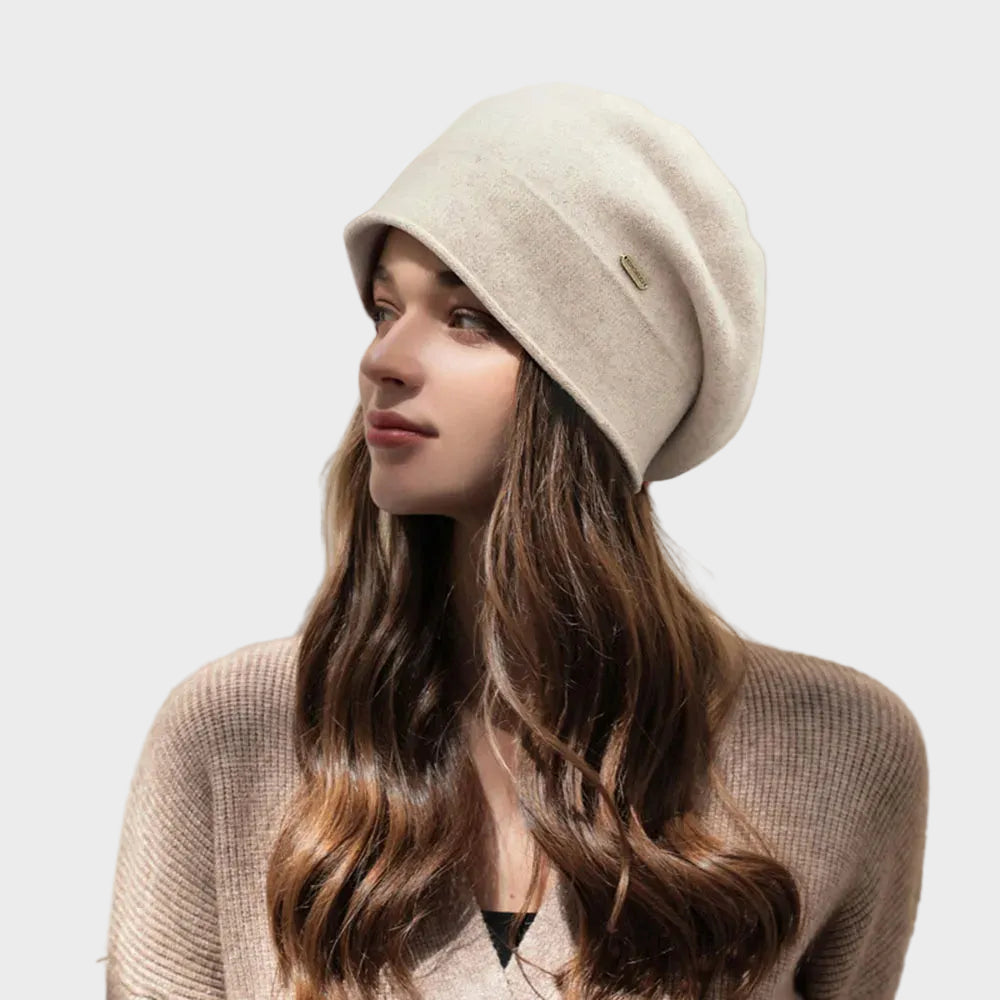 Suz - Gorro em suave mistura de caxemira com corte descontraído