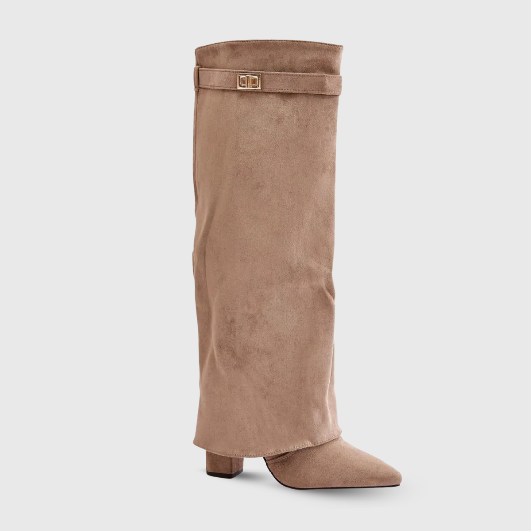 Botas de cano alto com design elegante