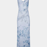Iris Floral Lace Dress σε Μπλε Χρώμα