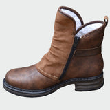Botas de couro campestres para conforto diário