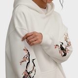 Adelle | Sakura Crane – Oversized Μαλακό Φούτερ με Κουκούλα