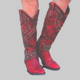 Monroe | Botas ocidentais de joelho alto
