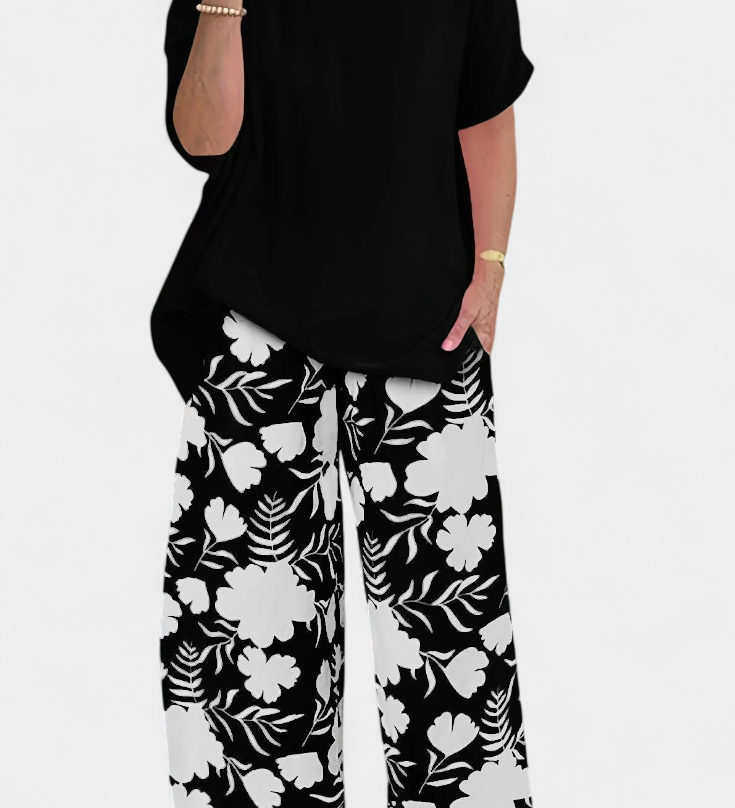 Aivy Floral Two Piece Loose Fit Set