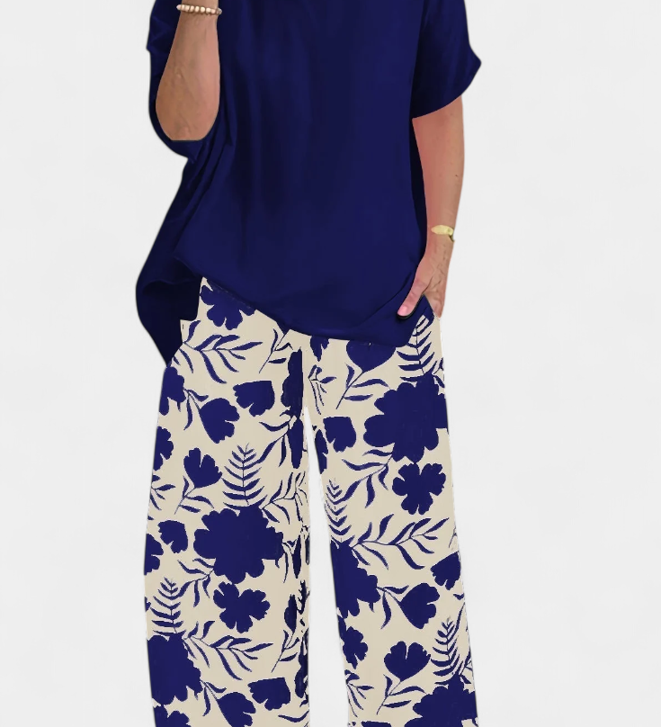 Aivy Floral Two Piece Loose Fit Set