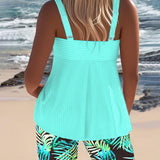 Daphne | Helle Ripp-Tankini-Shorts