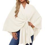 Maegan | Elegante xale tipo poncho com design frontal macio e aberto
