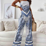 Alice | Trendy Tie-Up Jacket & Pants Two-Piece Set Ready for Vacation