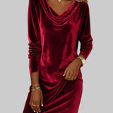 Frosina - Loose Velvet Dress