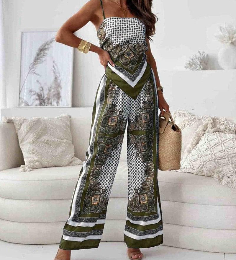 Alice | Trendy Tie-Up Jacket & Pants Two-Piece Set Ready for Vacation